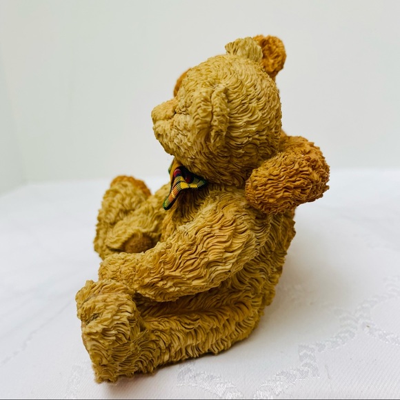 Goebel Bears Paw Prints 1995 Owen &Olive Beau Bears Hand Painted Teddy Resin - Picture 3 of 8